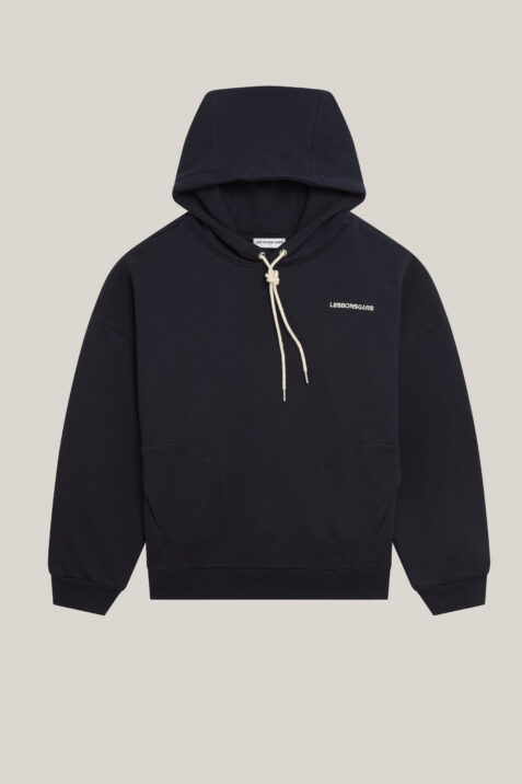 Sweatshirt bleu à capuche