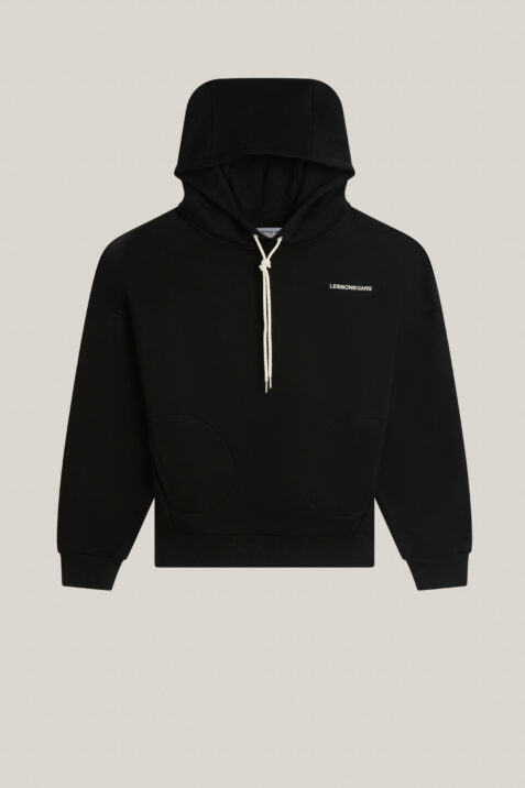 Sweatshirt noir à capuche